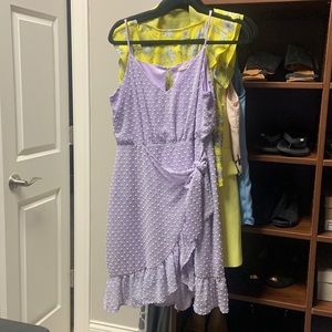 Lavender Swiss Dot Dress
